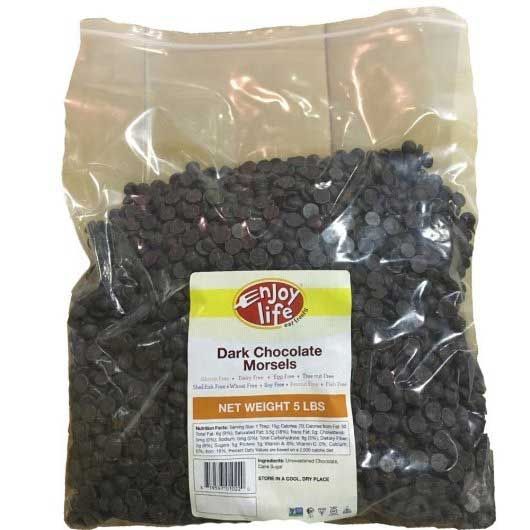 Enjoy Life Dark Chocolate Morsels, 5 Pound -- 1 Each