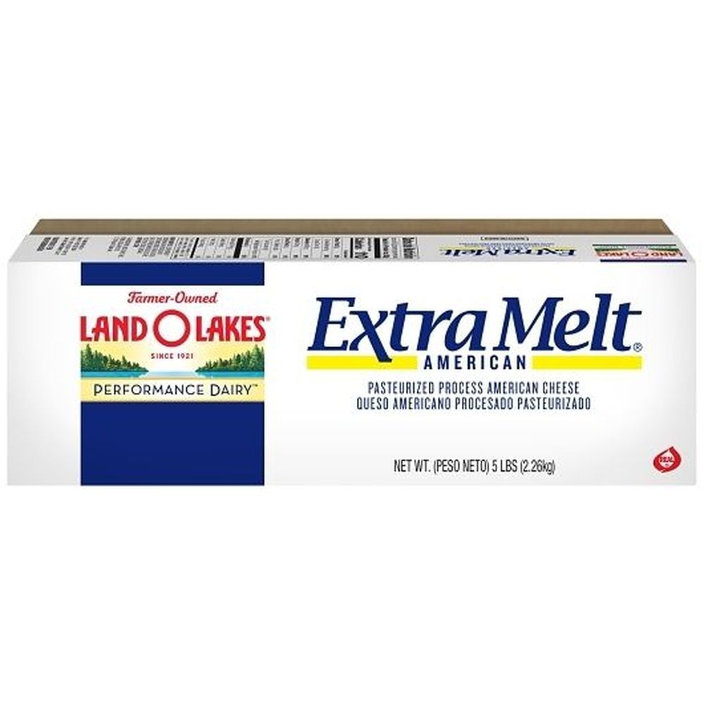 Land O Lakes Extra Melt White American Cheese Loaf, 5 Pound -- 6 Per Case