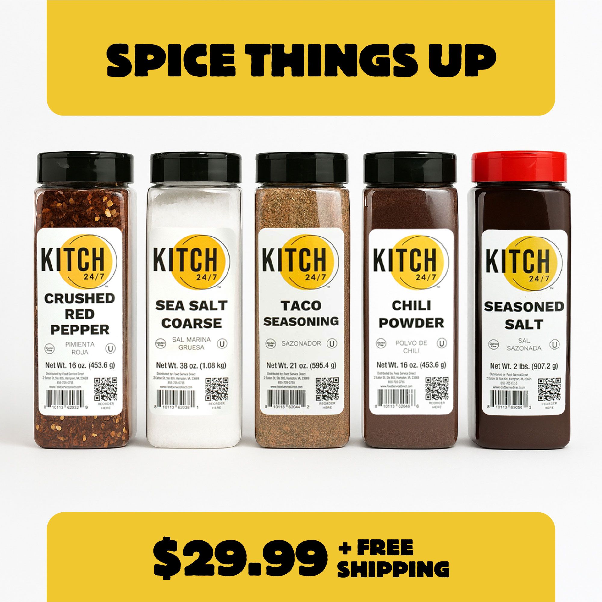 Kitch 24/7 Variety Spice Bundle, 5 Count