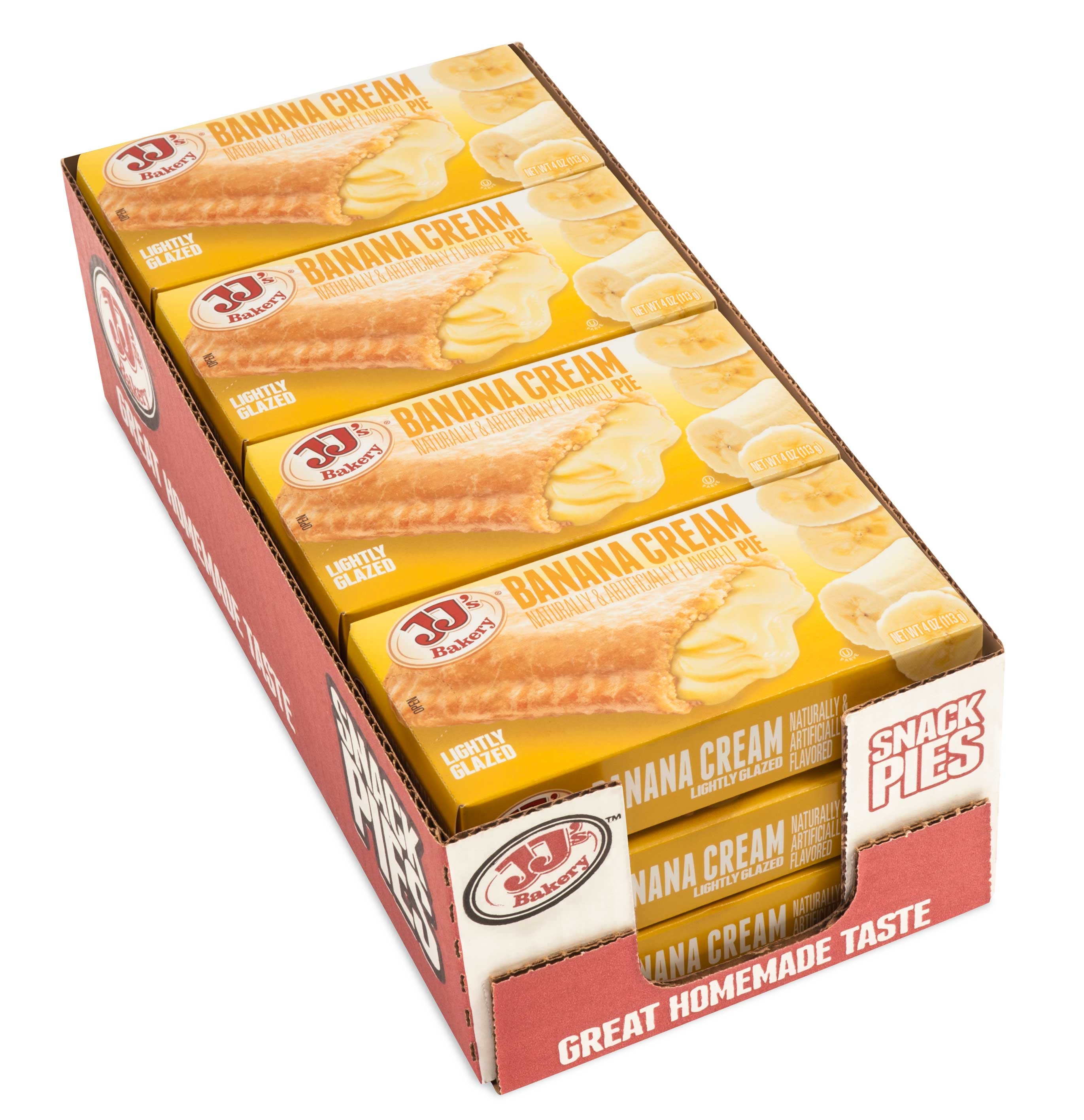 JJs Bakery Banana Cream Pie -- 48 per case.