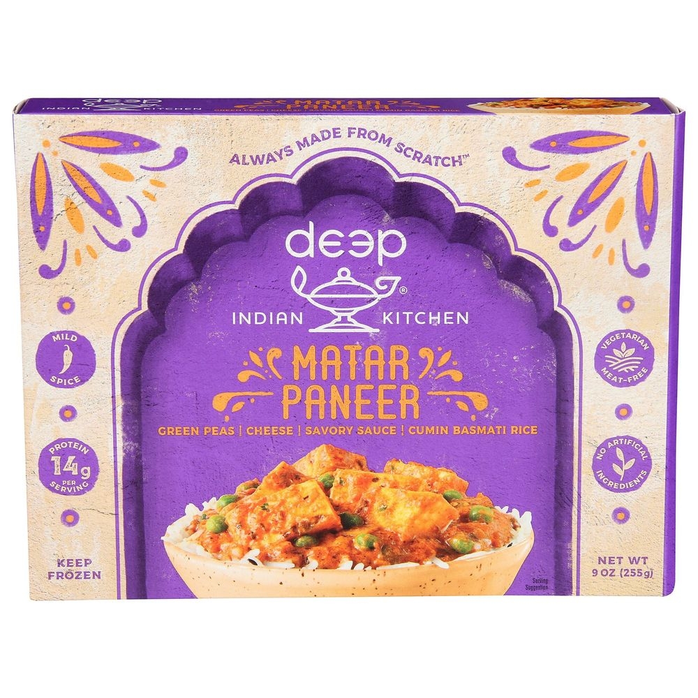 Deep Indian Kitchen Matar Paneer with Rice, 9 Ounce -- 12 per case