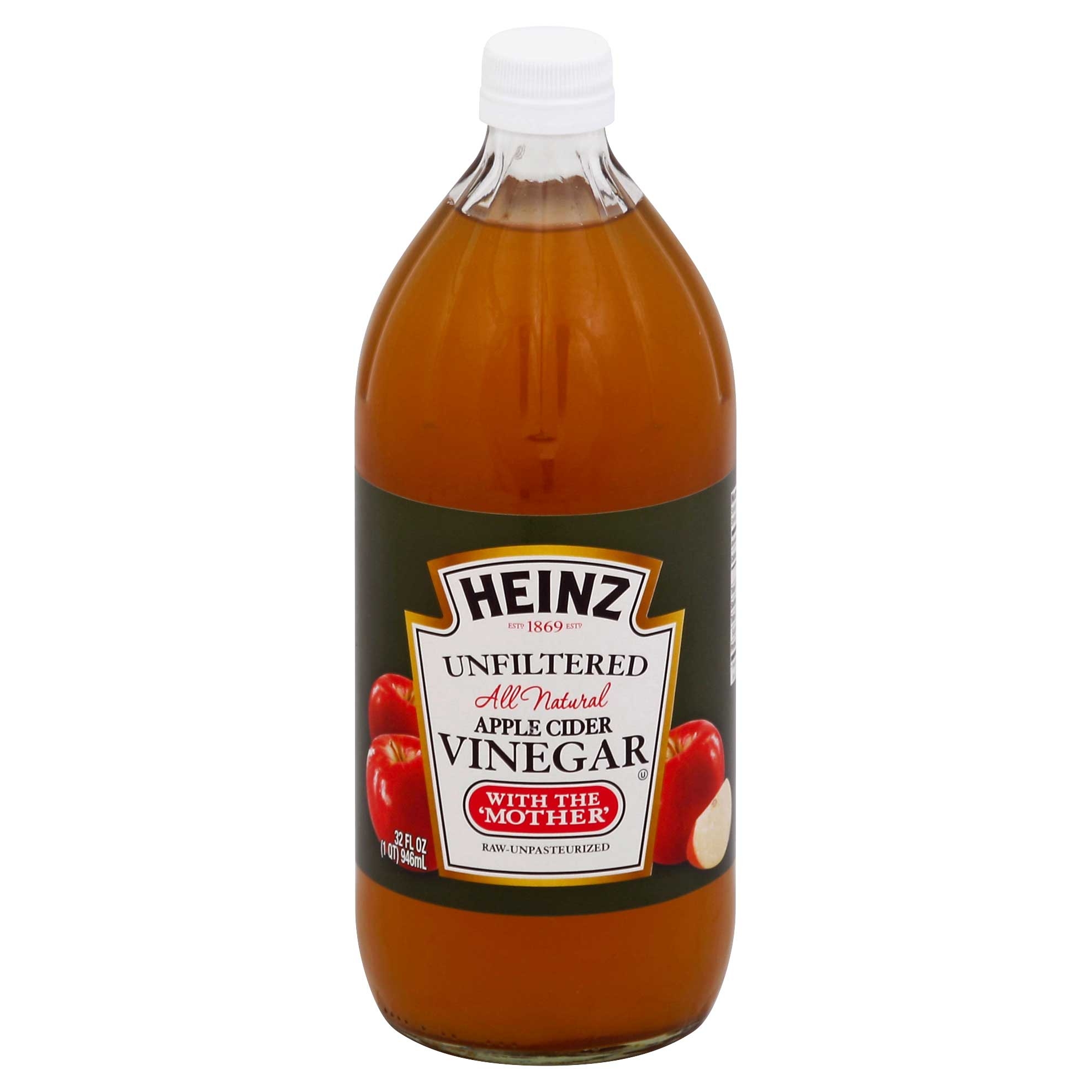 Heinz Unfiltered Apple Cider Vinegar, 32 Ounce -- 6 per case.