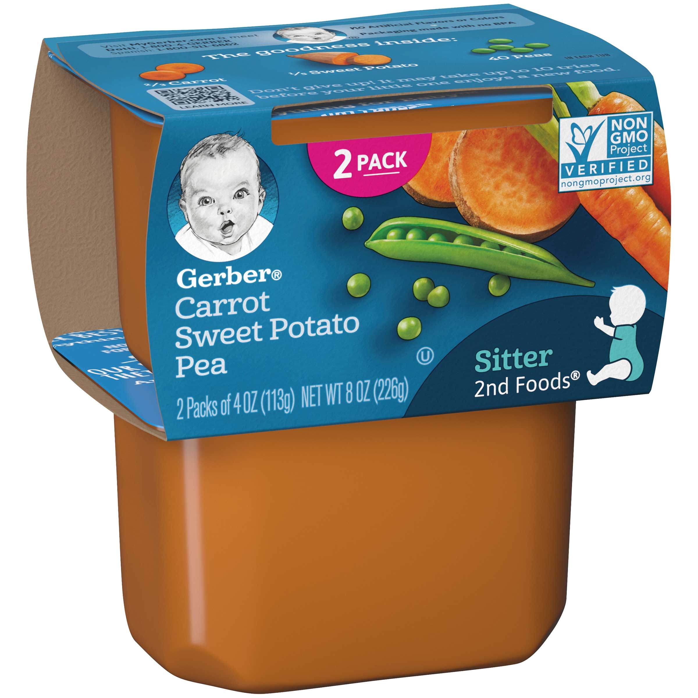 Gerber 2nd Foods Mixed Vegetable Baby Food, 8 Ounce -- 8 Per Case