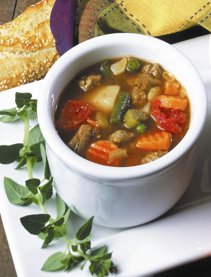 Taste Traditions Vegetable Beef Soup - 8 lb. bag, 2 per case