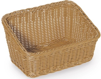 GET Enterprises Polypropylene Honey Cascading Basket, 9.25 x 13 inch -- 6 per case