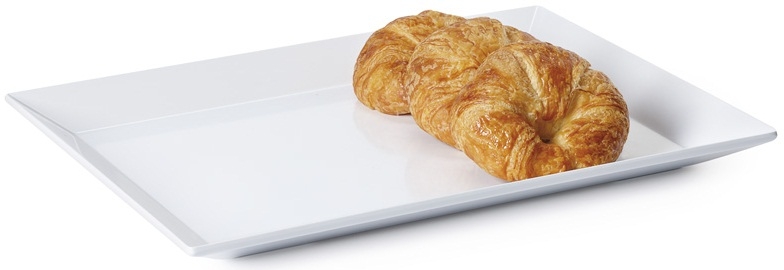 GET Enterprises Bake and Brew Melamine White Tray, 18 x 13 inch -- 6 per case
