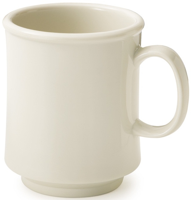 GET Enterprises Tritan Ivory Stacking Mug, 8 Ounce -- 24 per case