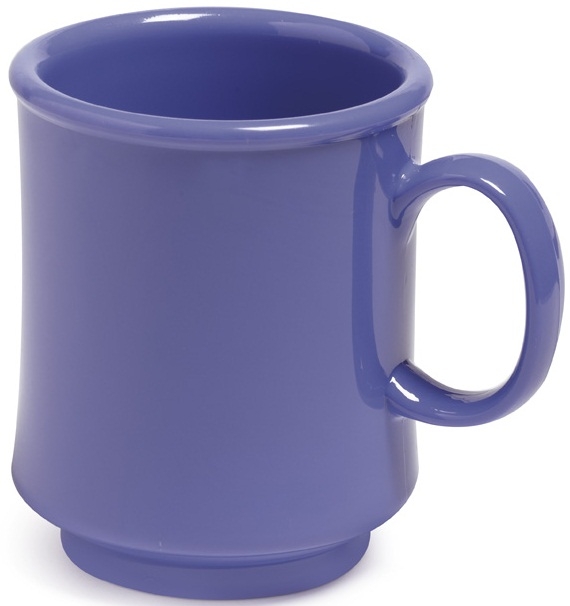GET Enterprises Tritan Peacock Blue Stacking Mug, 8 Ounce -- 24 per case