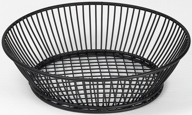 GET Enterprises Black Round Basket, 9.5 inch -- 12 per case