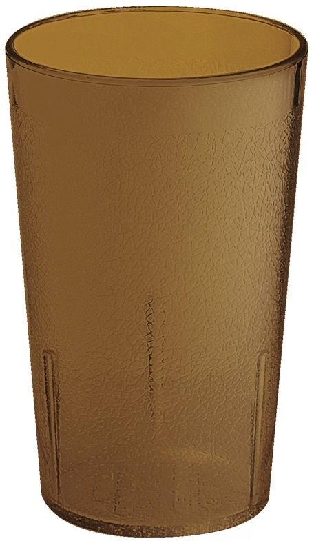 GET Enterprises SAN Plastic Amber Textured Tumbler, 12 Ounce -- 72 per case