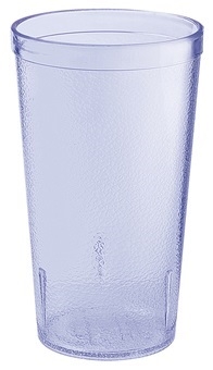 GET Enterprises SAN Plastic Blue Textured Tumbler, 16 Ounce -- 72 per case