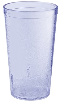 GET Enterprises SAN Plastic Blue Textured Tumbler, 12 Ounce -- 24 per case