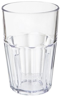 GET Enterprises Bahama SAN Plastic Clear Double Rocks Tumbler, 10 Ounce -- 72 per case