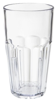 GET Enterprises Bahama SAN Plastic Clear Tumbler, 16 Ounce -- 72 per case