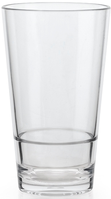 GET Enterprises SAN Clear Stackable Glass, 20 Ounce -- 24 per case