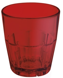 GET Enterprises Bahama SAN Plastic Red Rocks Tumbler, 5.5 Ounce -- 72 per case