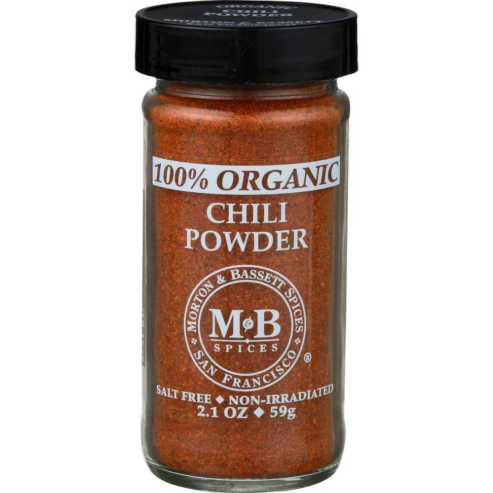 Morton and Bassett Organic Chili Powder Seasoning, 2.1 Ounce -- 3 per case