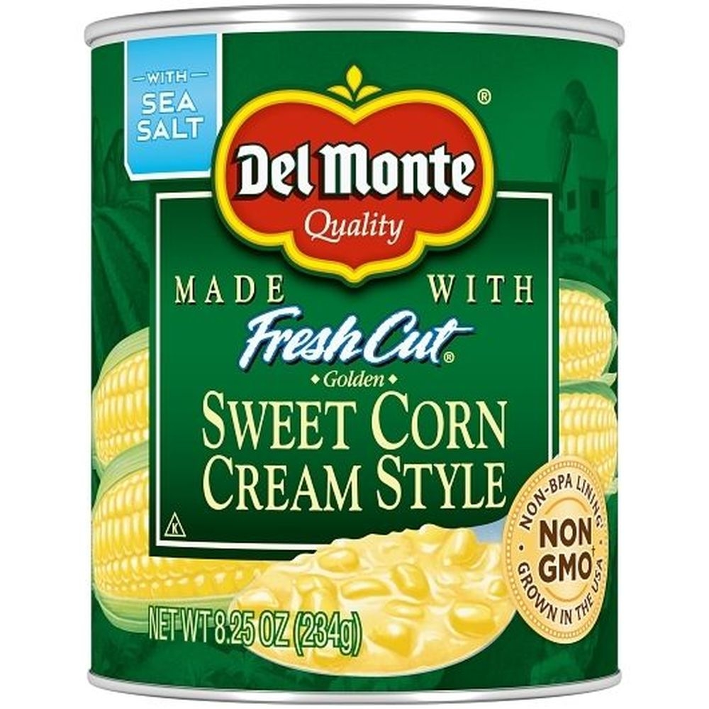 Del Monte Fresh Cut Cream Style Golden Sweet Corn, 8.25 Ounce -- 12 per case