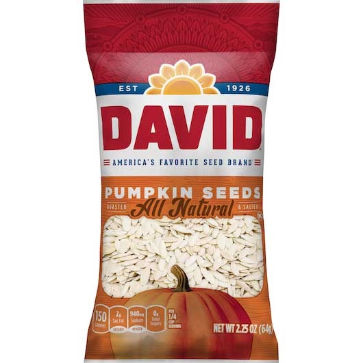 Conagra David Pumpkin Seed, 2.25 Ounce -- 12 per case