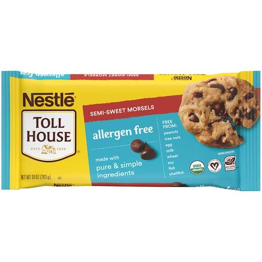 Tollhouse Simply Delicious Semisweet Chocolate Morsels, 10 Ounce -- 15 per case