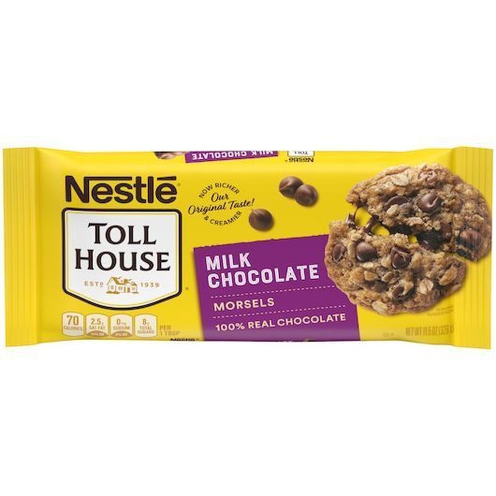 Nestle Toll House Milk Chocolate Morsels - Display, 11.5 Ounce -- 24 per case