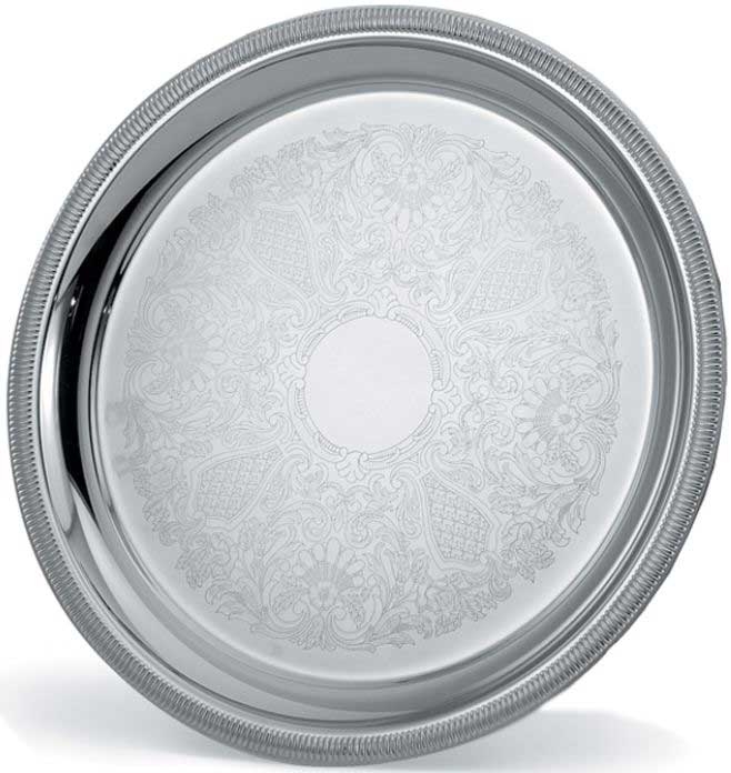 Vollrath Elegant Reflections Round Serving Tray, 18.62 inch