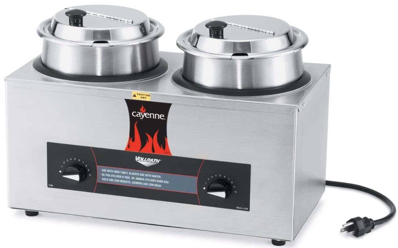 Vollrath Cayenne Twin Well 4 Quart Rethermalizer