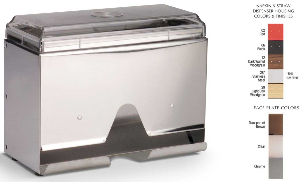 Traex Stainless Steel Wrapped Straw Dispenser