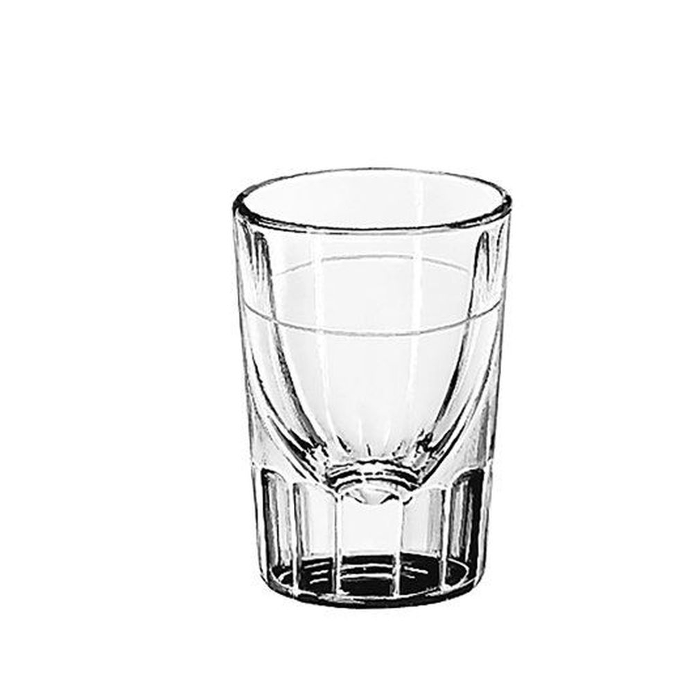 Libbey 5126/A0007 1 and 2 Ounce Fluted Whiskey Glass, 48 count