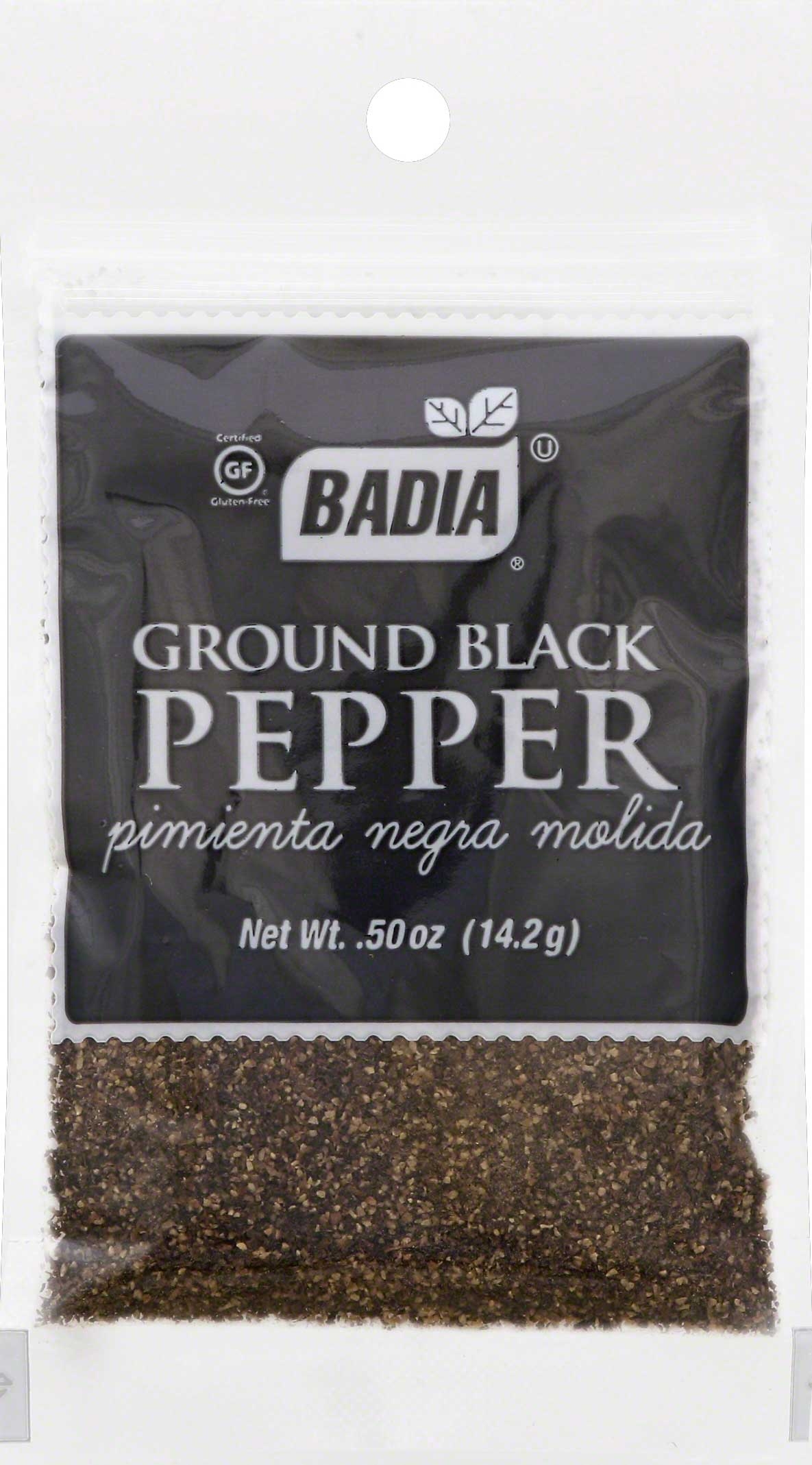 Badia Ground Black Pepper, 0.5 Ounce -- 576 per case