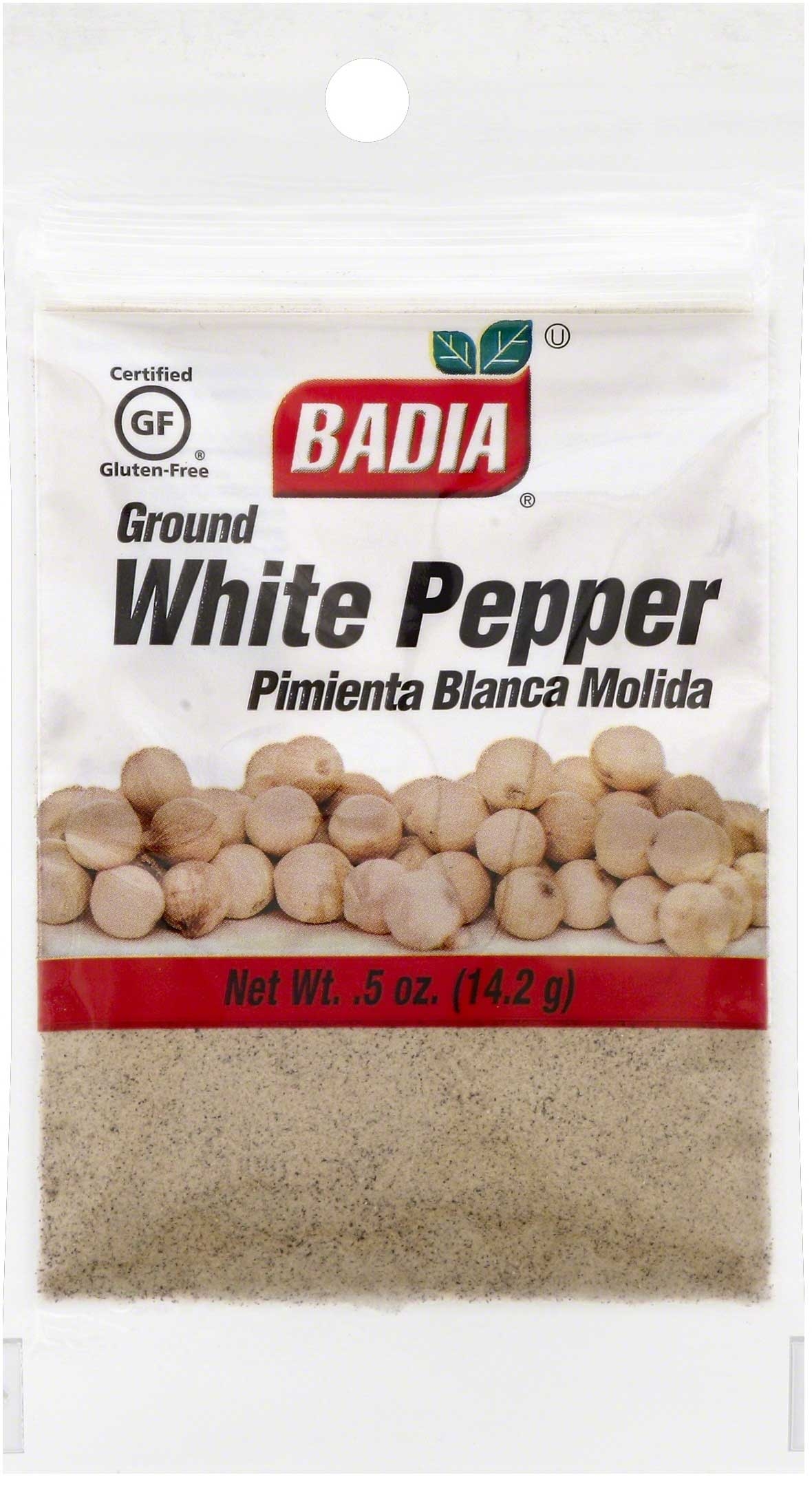Badia Ground White Pepper, 0.5 Ounce -- 576 per case