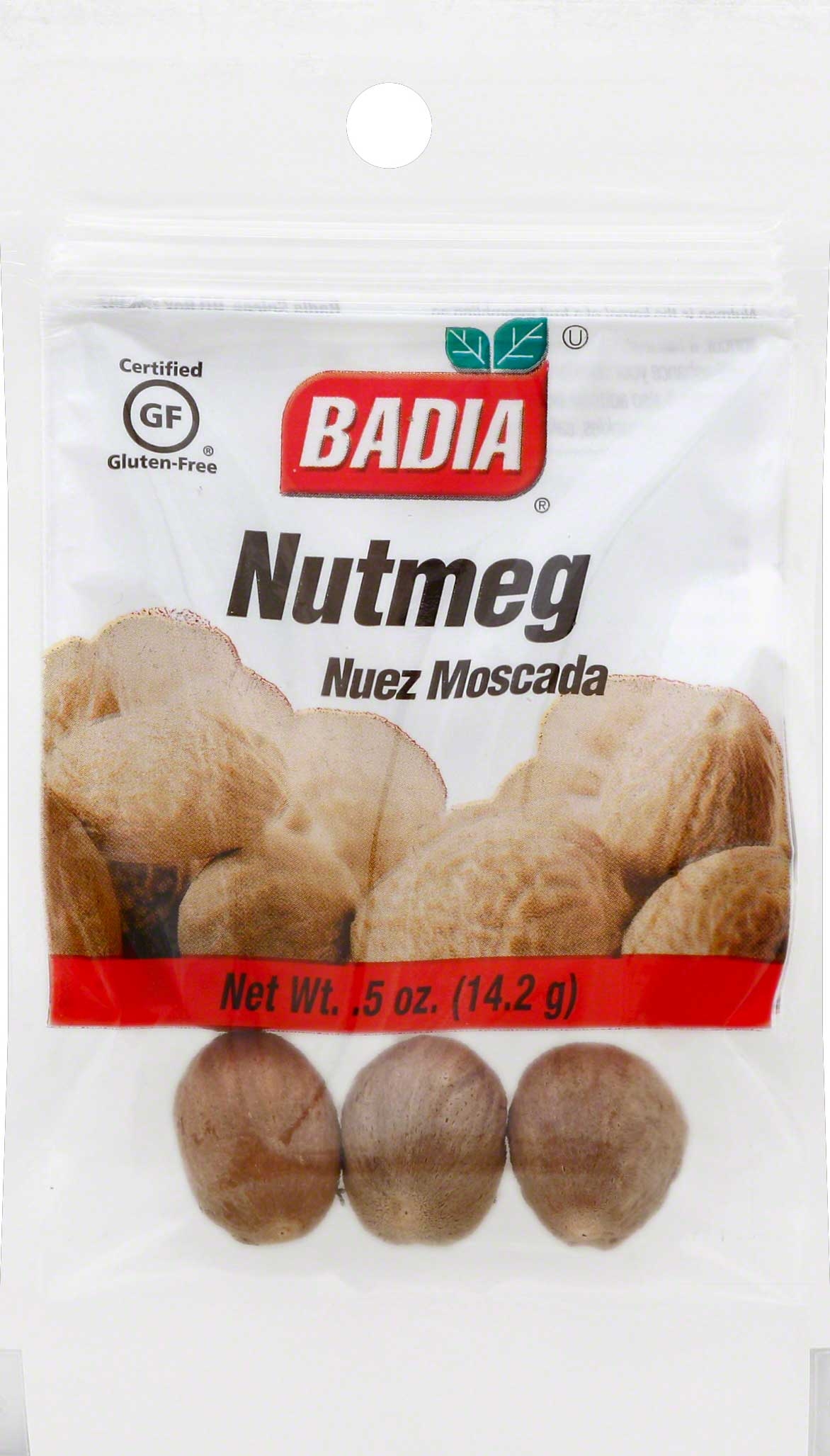 Badia Whole Nutmeg, 0.5 Ounce -- 576 per case