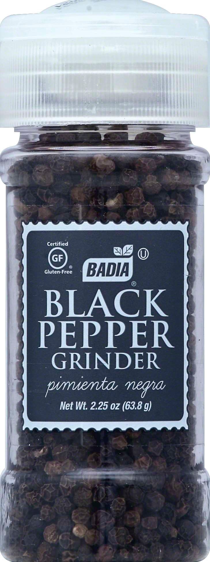 Badia Whole Black Pepper, 2.25 Ounce -- 8 per case