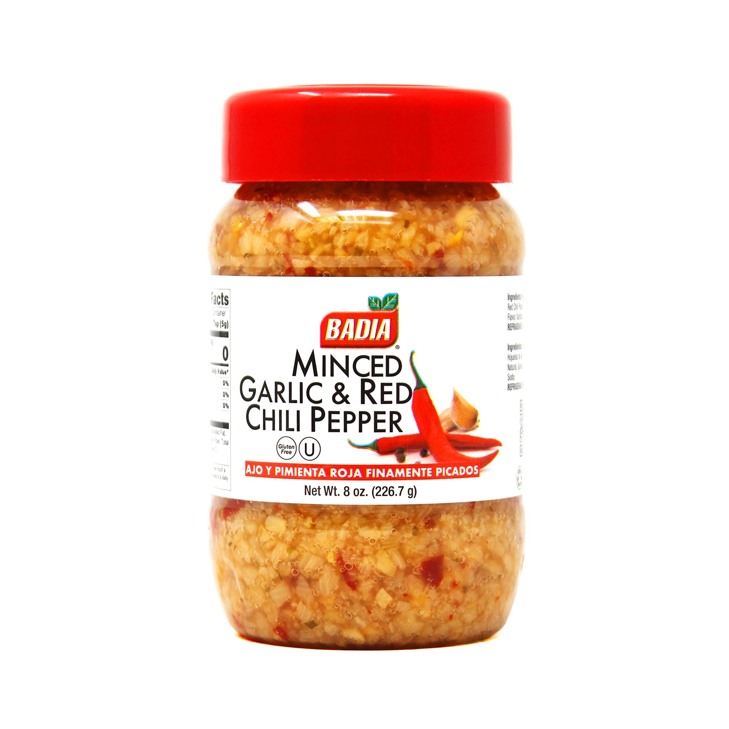Badia Minced Garlic and Red Chili Powder, 8 Ounce -- 12 per case