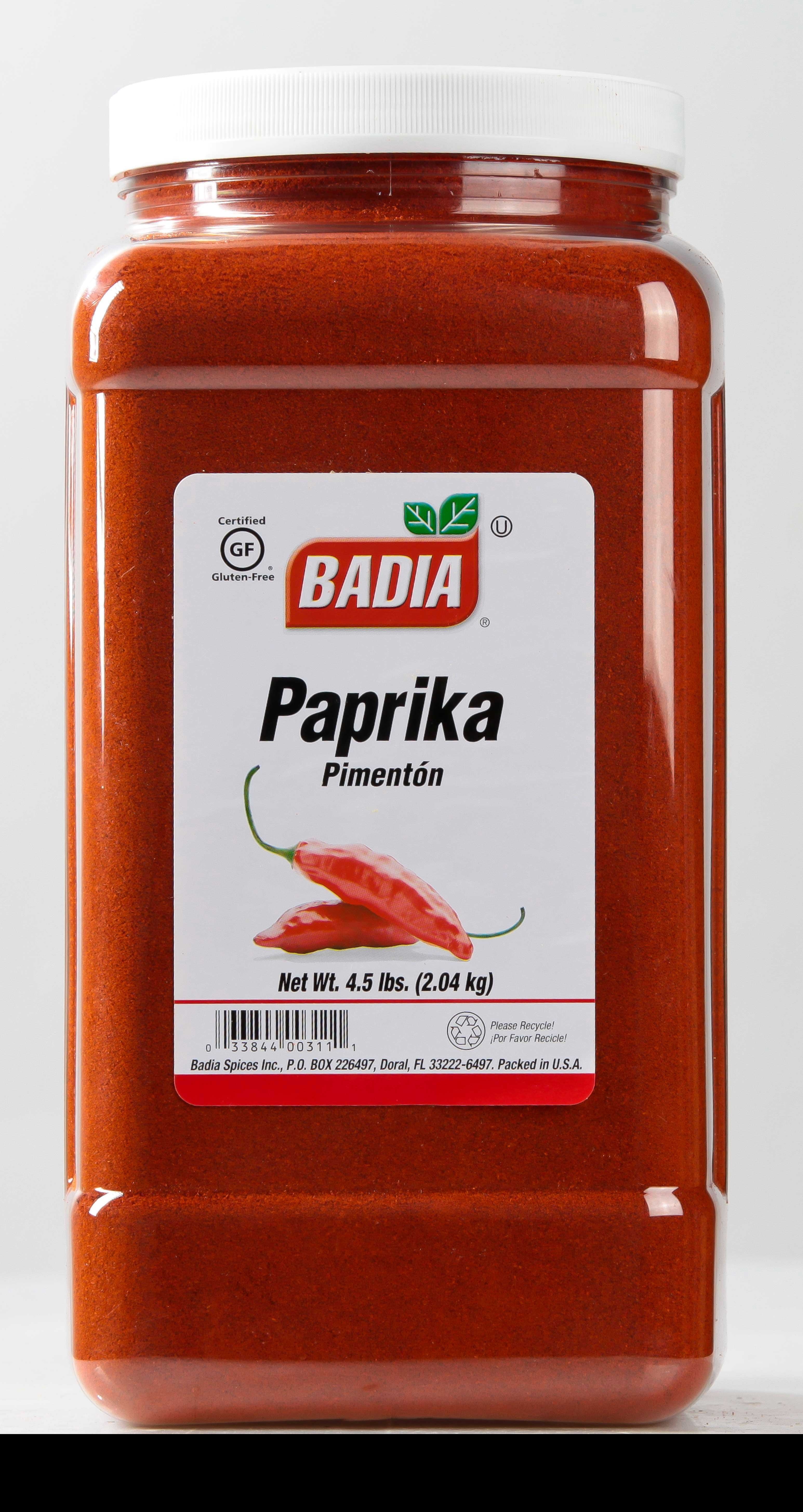 Badia Spanish Ground Paprika, 4.5 Pound Bottle -- 4 per case