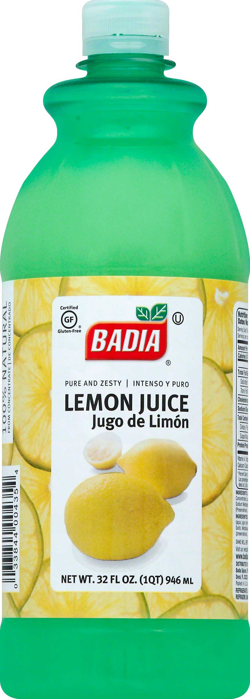 Badia Lemon Juice, 32 Ounce -- 12 per case