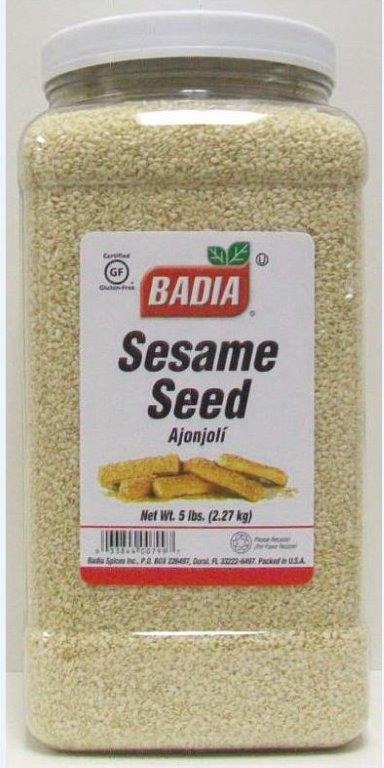 Badia Hulled Sesame Seed, 5 Pound -- 4 per case