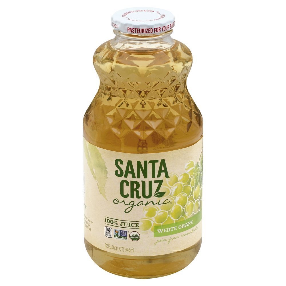 Santa Cruz Organic White Grape Juice, 32 Fluid Ounce -- 6 per case
