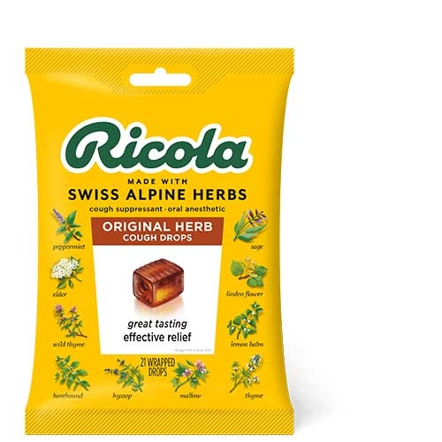Ricola Original Herbed Cough Drops, 21 Count -- 48 Per Case