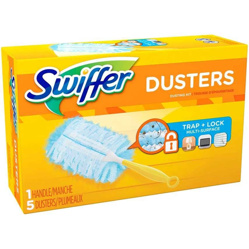 Swiffer Unscented 180 Dusters Starter Kit, 5 count per pack -- 6 per case.