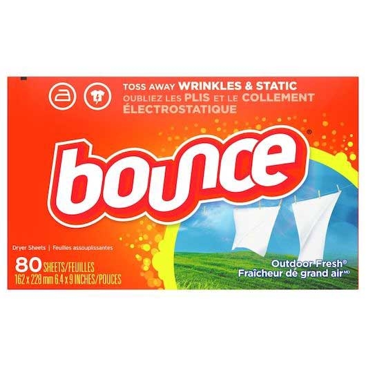 Bounce Outdoor Fresh Scent Dryer Sheets - 80 sheets per pack -- 9 packs per case