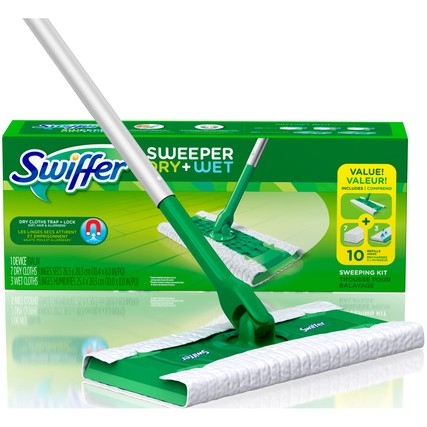 Swiffer Sweeper Dry Plus Wet Sweeping Kit -- 6 per case
