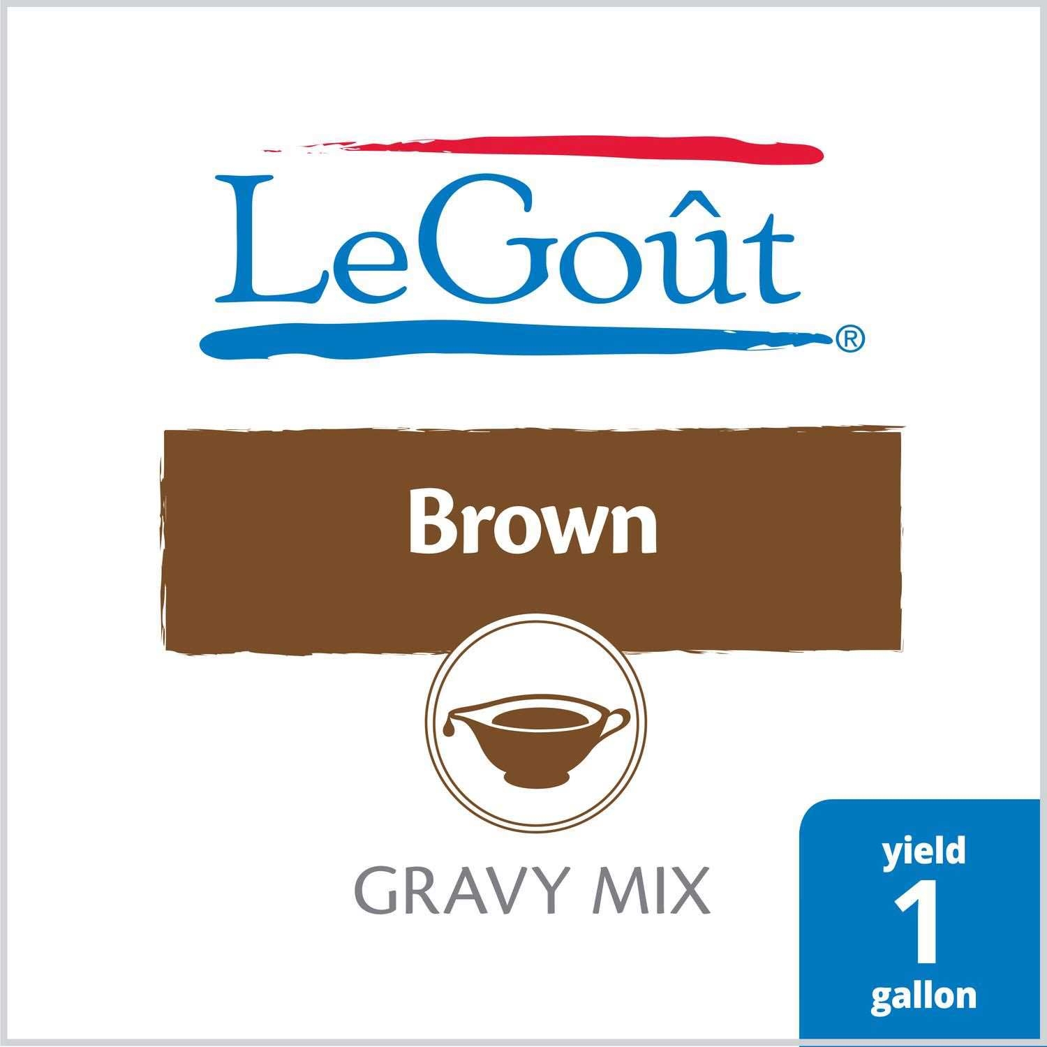 Single LeGout Brown Instant Gravy Mix, 13.29 Ounce