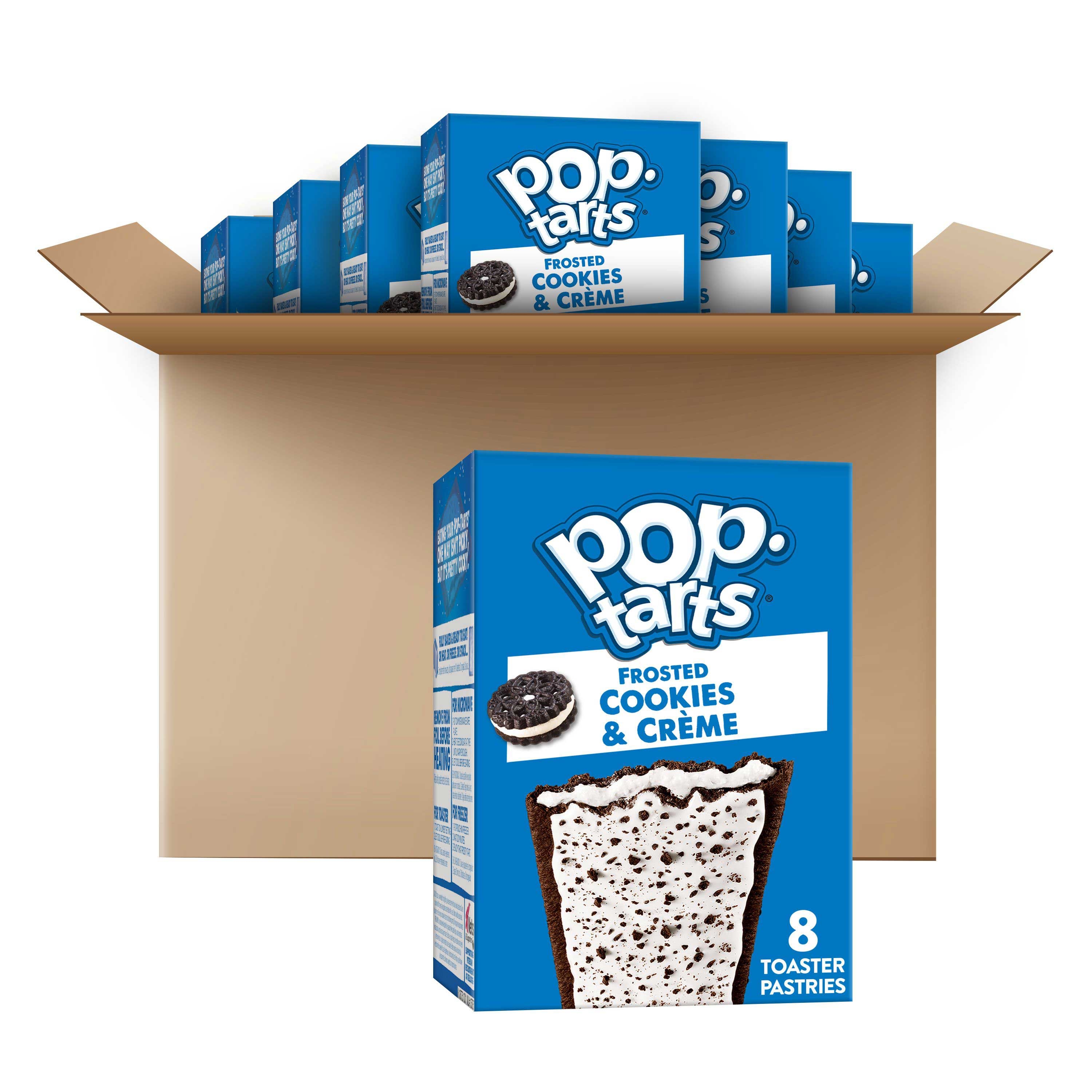 Kelloggs Pop-Tarts Frosted Cookies and Creme Toaster Pastries, 13.5 Ounce -- 12 per case