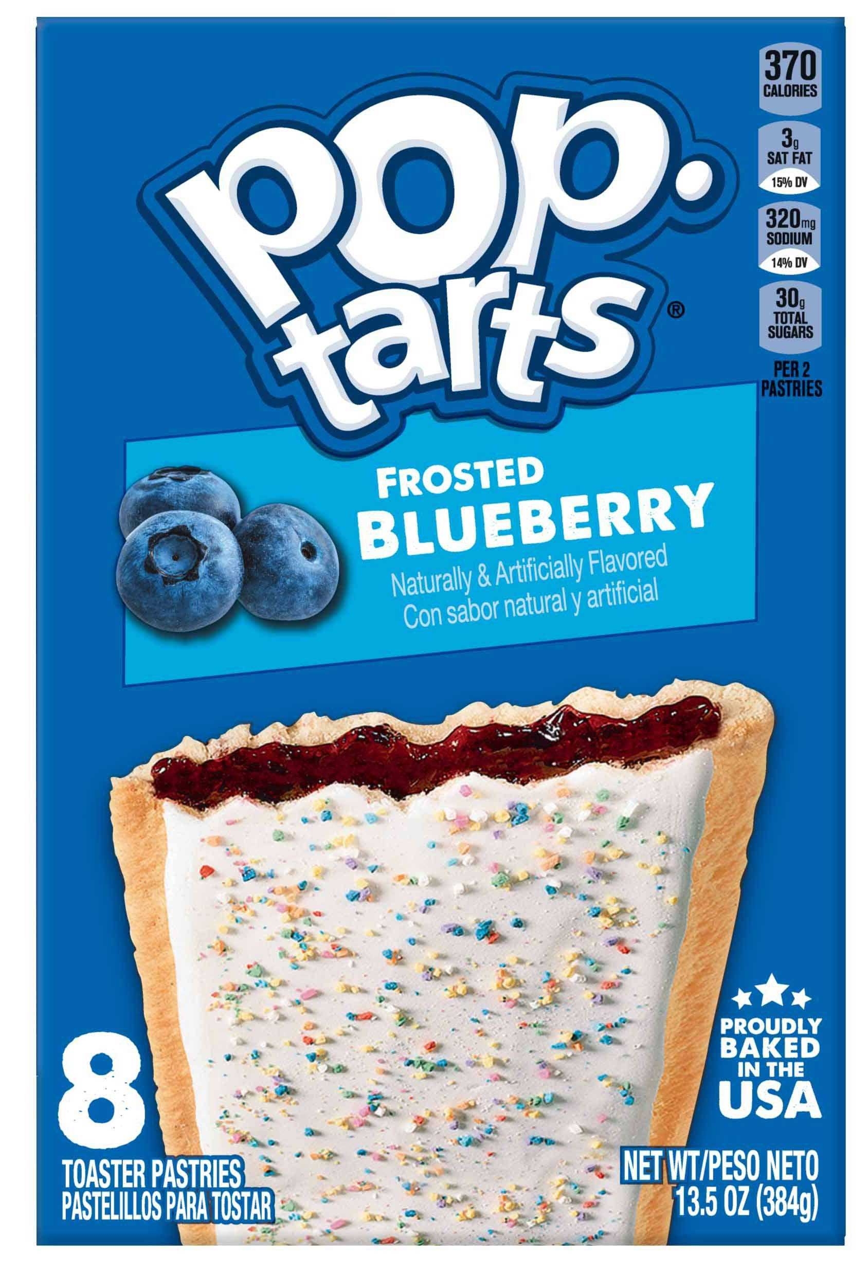 Kelloggs Frosted Blueberry Pop Tarts, 13.5 Ounce -- 12 per case