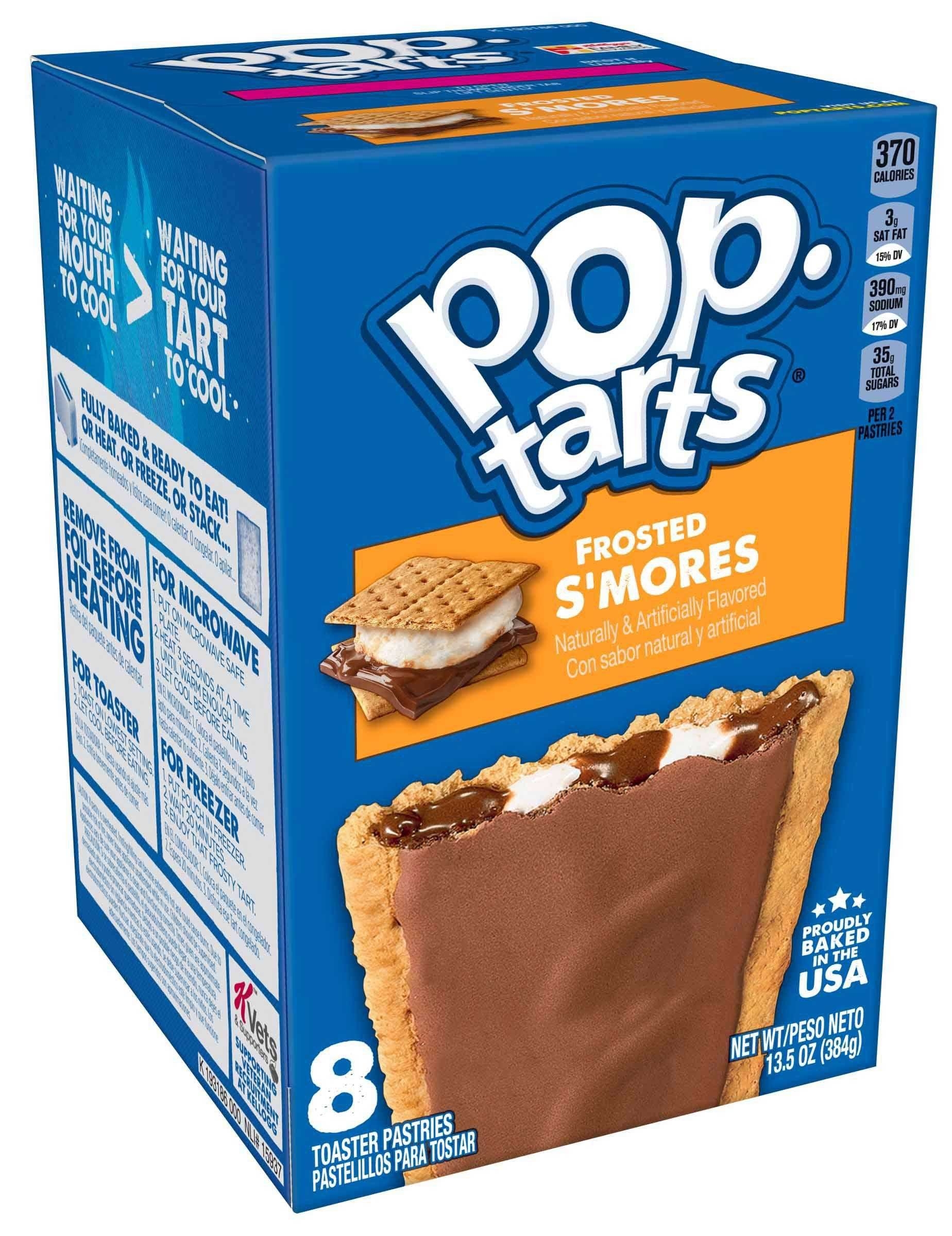 Kelloggs Pop-Tarts Frosted Smores Toaster Pastries, 13.5 Ounce -- 12 per case