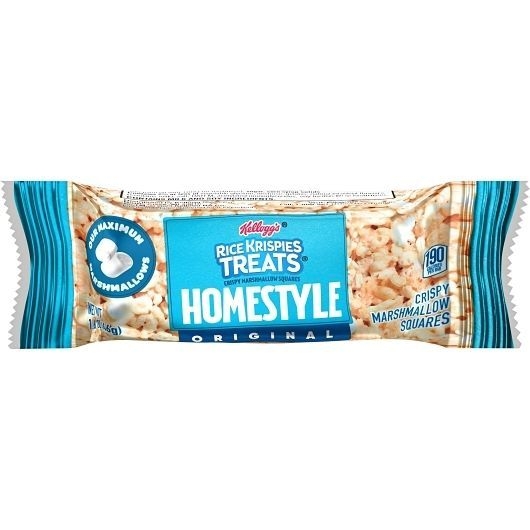 Kelloggs Rice Krispies Treats Homestyle Original Crispy Marshmallow Squares, 1.6 Ounce -- 60 per case