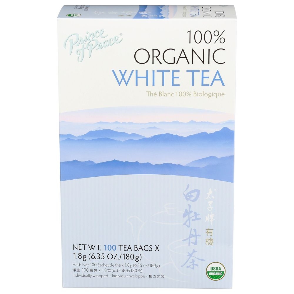 Prince of Peace Organic White Tea, 100 tea bags