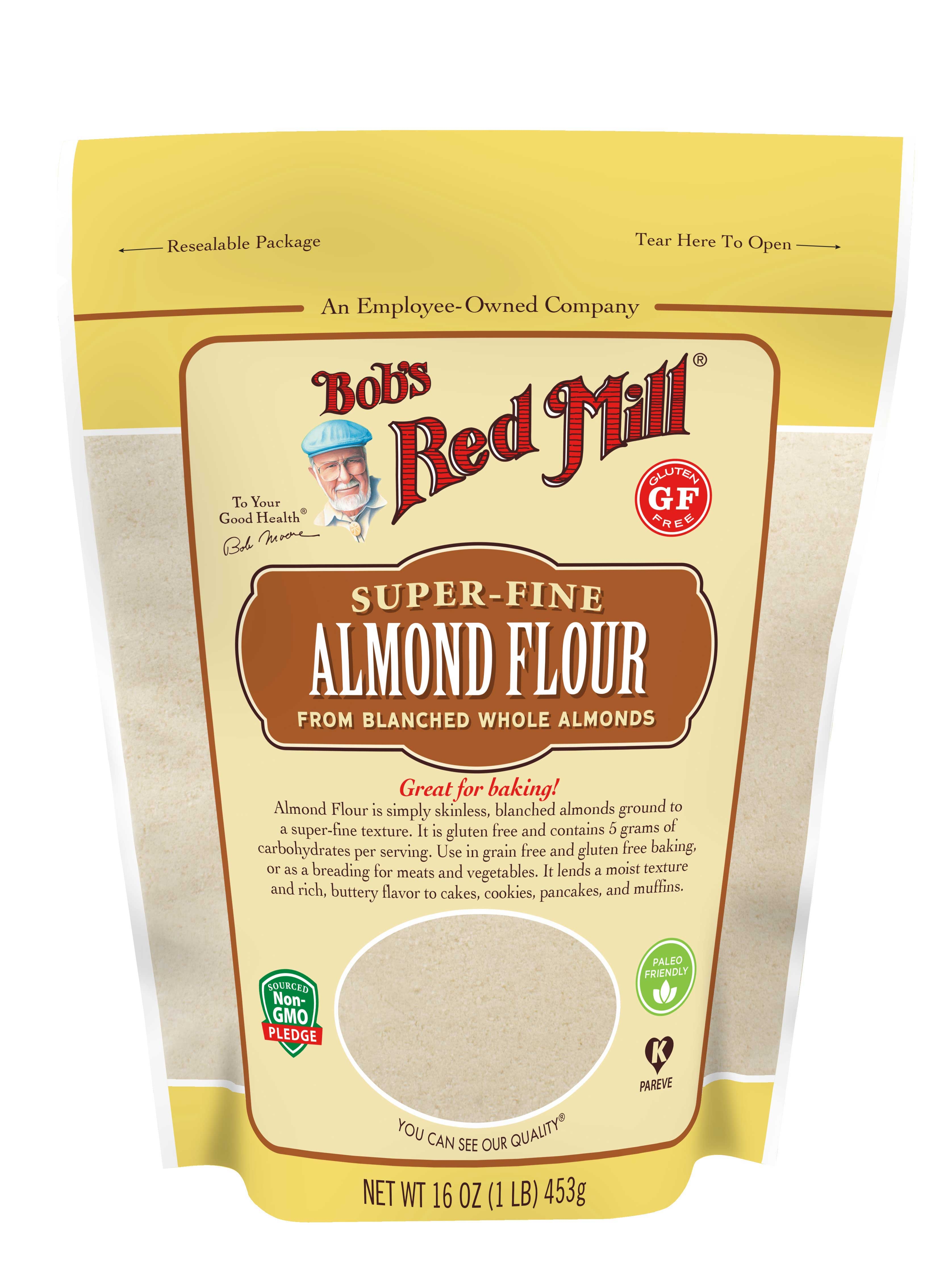 Bobs Red Mill Almond Flour - Shipper, 16 Ounce -- 36 per case.