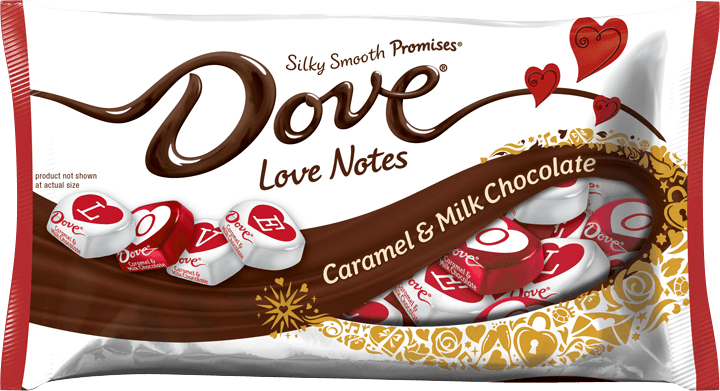 Dove Valentines Caramel and Milk Chocolate, 7.94 Ounce -- 12 per case
